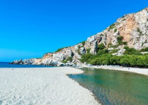 Plus belle plage de Crète : Plage de Preveli